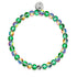 Unicorn Green | Silver | Mermaid Glass Bead Bracelet